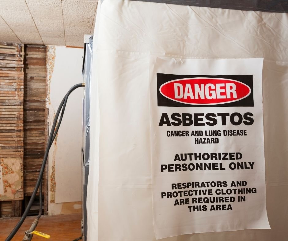 Zone de danger amiante à Bruxelles – Gevarenzone met asbest in Brussel, enkel toegankelijk voor bevoegd personeel